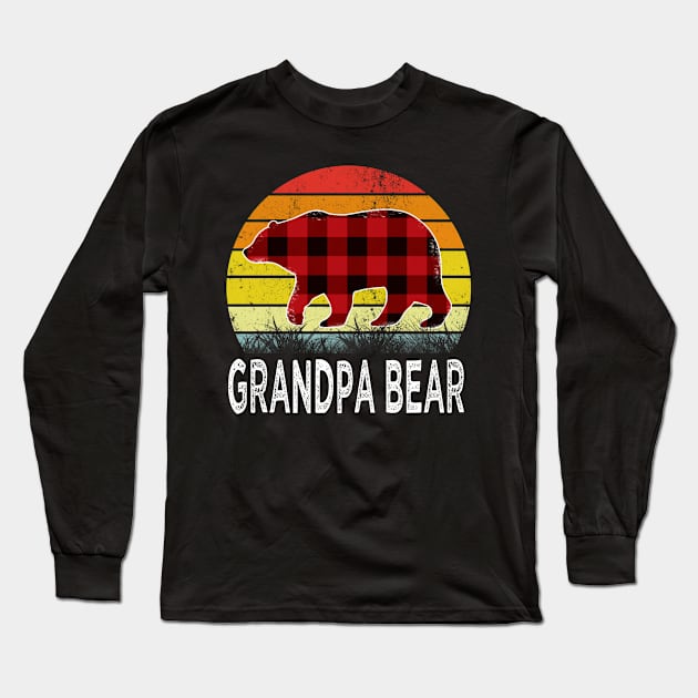 grandpa bear grandpa Long Sleeve T-Shirt by Bagshaw Gravity